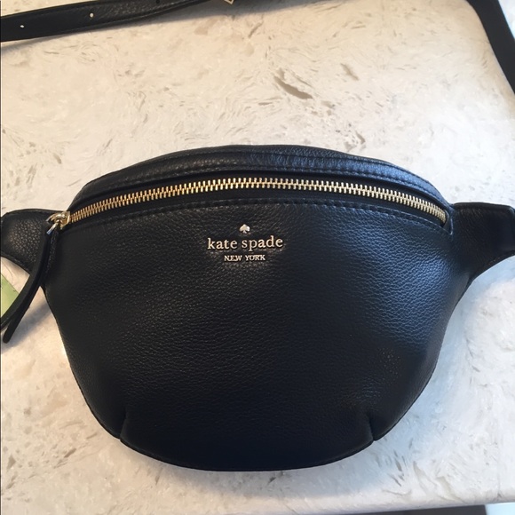 Kate Spade Jackson Belt Bag in Black Leather, New. - Picture 3 of 8